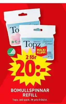 ICA Maxi Bomullspinnar refill erbjuda