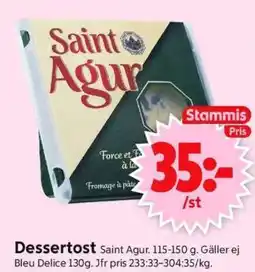 ICA Supermarket Dessertost Saint Agur erbjuda
