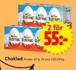 ICA Supermarket Choklad Kinder erbjuda