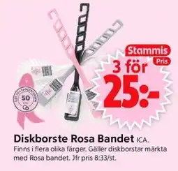 ICA Supermarket Diskborste Rosa Bandet erbjuda
