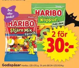 ICA Supermarket HARIBO GODISPÅSAR erbjuda