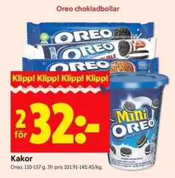 ICA Supermarket Oreo chokladbollar erbjuda