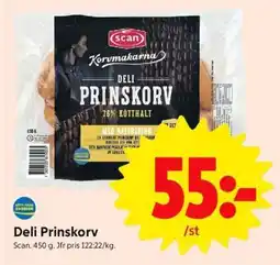 ICA Supermarket Deli Prinskorv erbjuda