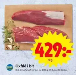 ICA Supermarket OXFILÉ I BIT erbjuda