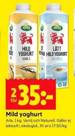 ICA Supermarket MILD YOGHURT erbjuda