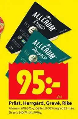 ICA Supermarket Präst, Herrgård, Grevé, Rike erbjuda