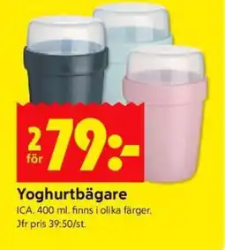 ICA Supermarket Yoghurtbägare erbjuda