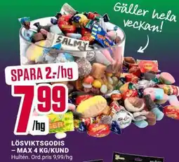 ÖoB Lösviktsgodis erbjuda
