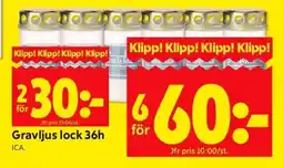 ICA Supermarket Gravljus lock 36h erbjuda