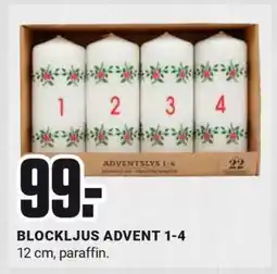ÖoB BLOCKLJUS ADVENT 1-4 erbjuda