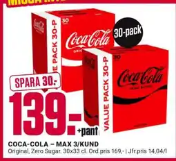 ÖoB COCA-COLA – MAX 3/KUND erbjuda