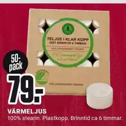 ÖoB Värmeljus erbjuda