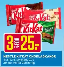 ÖoB NESTLÉ KITKAT CHOKLADKAKOR erbjuda