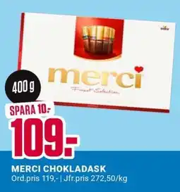 ÖoB MERCI CHOKLADASK erbjuda