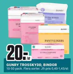 ÖoB GUNRY TROSSKYDD, BINDOR erbjuda