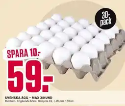 ÖoB SVENSKA ÄGG – MAX 3/KUND erbjuda