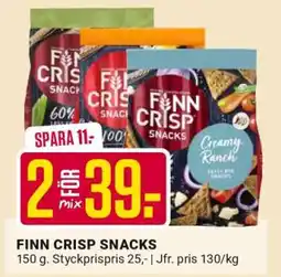 ÖoB FINN CRISP SNACKS erbjuda