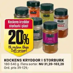 ÖoB Kockens kryddor i storburk erbjuda