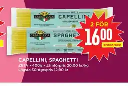 Willys CAPELLINI, SPAGHETTI erbjuda