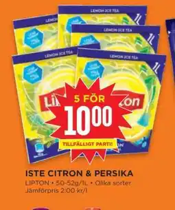 Willys ISTE CITRON & PERSIKA erbjuda