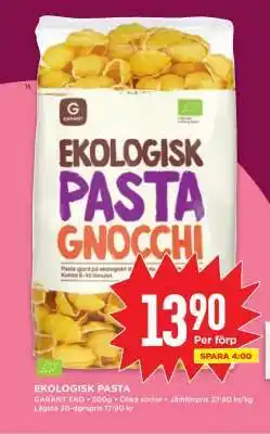 Willys Ekologisk pasta erbjuda
