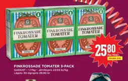 Willys Finkrossade Tomater 3-Pack erbjuda