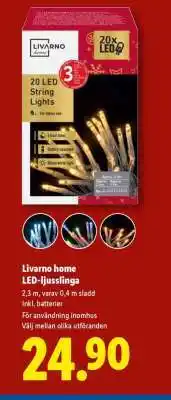 Lidl LIVARNO home LED-ljusslinga erbjuda