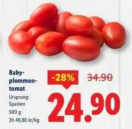 Lidl Baby-plommontomat erbjuda