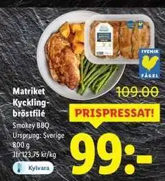 Lidl Matriket Kycklingbröstfilé erbjuda