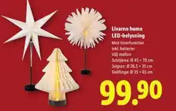Lidl Livarno home LED-belysning erbjuda