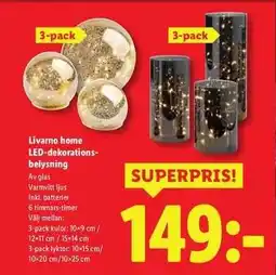 Lidl Livarno home LED-dekorationsbelysning erbjuda