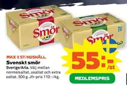 Stora Coop SVENSKT SMÖR erbjuda