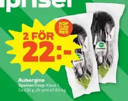 Stora Coop Aubergine erbjuda