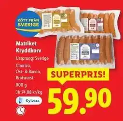 Lidl Matriket Kryddkorv erbjuda