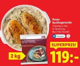 Lidl Danpo Kycklingbröstfilé erbjuda