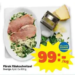 Stora Coop FÄRSK FLÄSKSCHNITZEL erbjuda