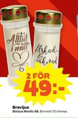 Stora Coop GRAVLJUS erbjuda