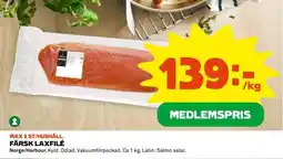 Coop FÄRSK LAXFILÉ erbjuda