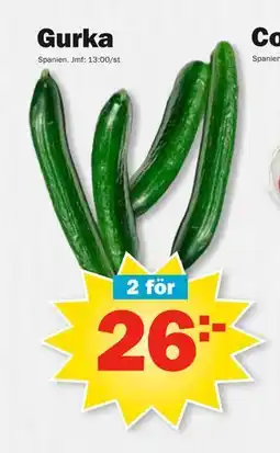 Pekås Gurka, SEK 26 erbjuda