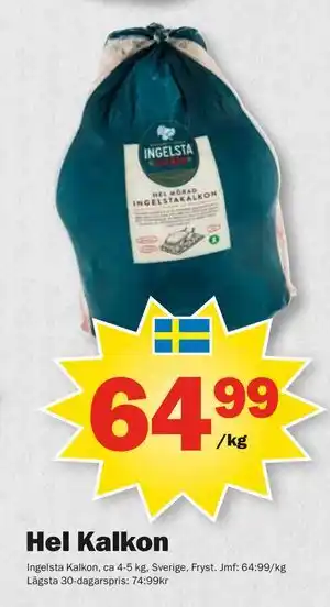 Hel Kalkon, SEK 64.99