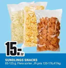 ÖoB SUNDLINGS SNACKS, SEK 15 erbjuda