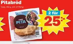 Pekås Pitabröd, SEK 25 erbjuda