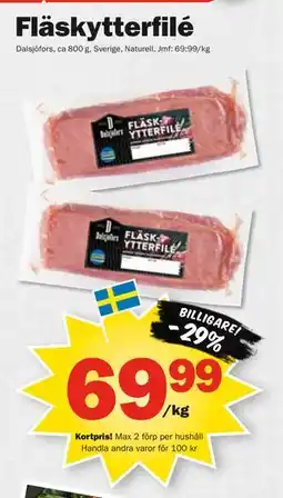 Pekås Fläskytterfilé, Medlemspris erbjuda