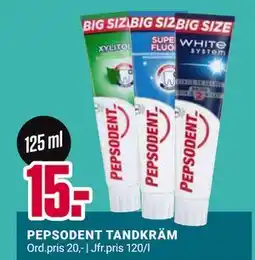 ÖoB PEPSODENT TANDKRÄM, SEK 15 erbjuda