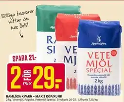 ÖoB RAMLÖSA KVARN – MAX 3 KÖP/KUND, SEK 29 erbjuda