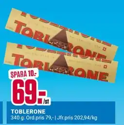 ÖoB TOBLERONE, SEK 69 erbjuda