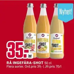 ÖoB RÅ INGEFÄRA-SHOT, SEK 35 erbjuda