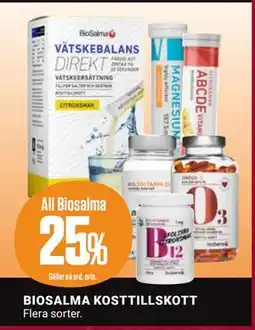 ÖoB BIOSALMA KOSTTILLSKOTT erbjuda