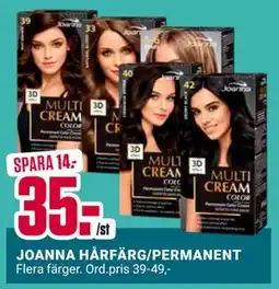 ÖoB JOANNA HÅRFÄRG/PERMANENT, SEK 35 erbjuda