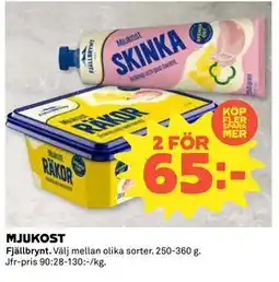 Coop Daglivs MJUKOST, SEK 65 erbjuda